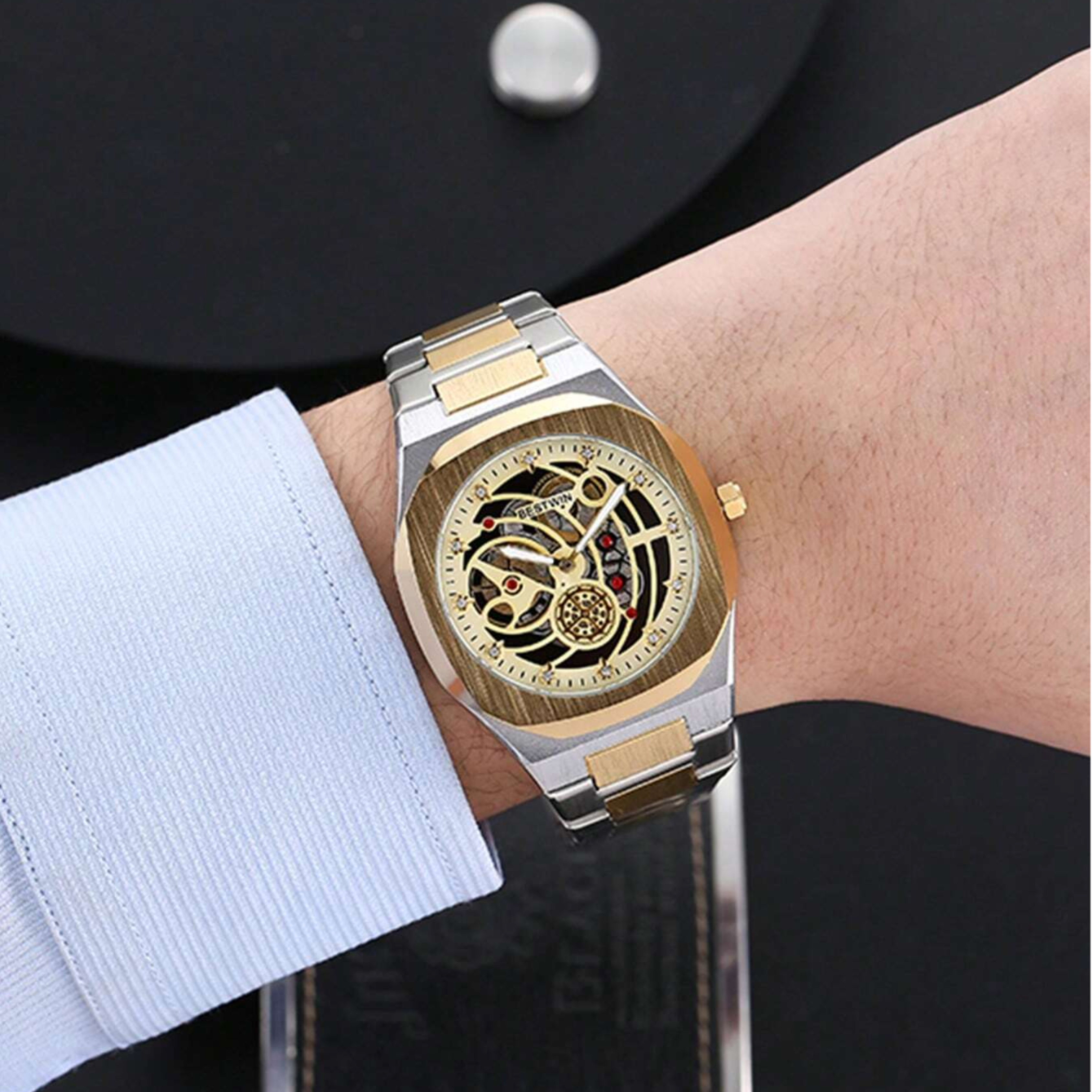 BESTWIN-SERIES Automatics Golden Dial Watch
