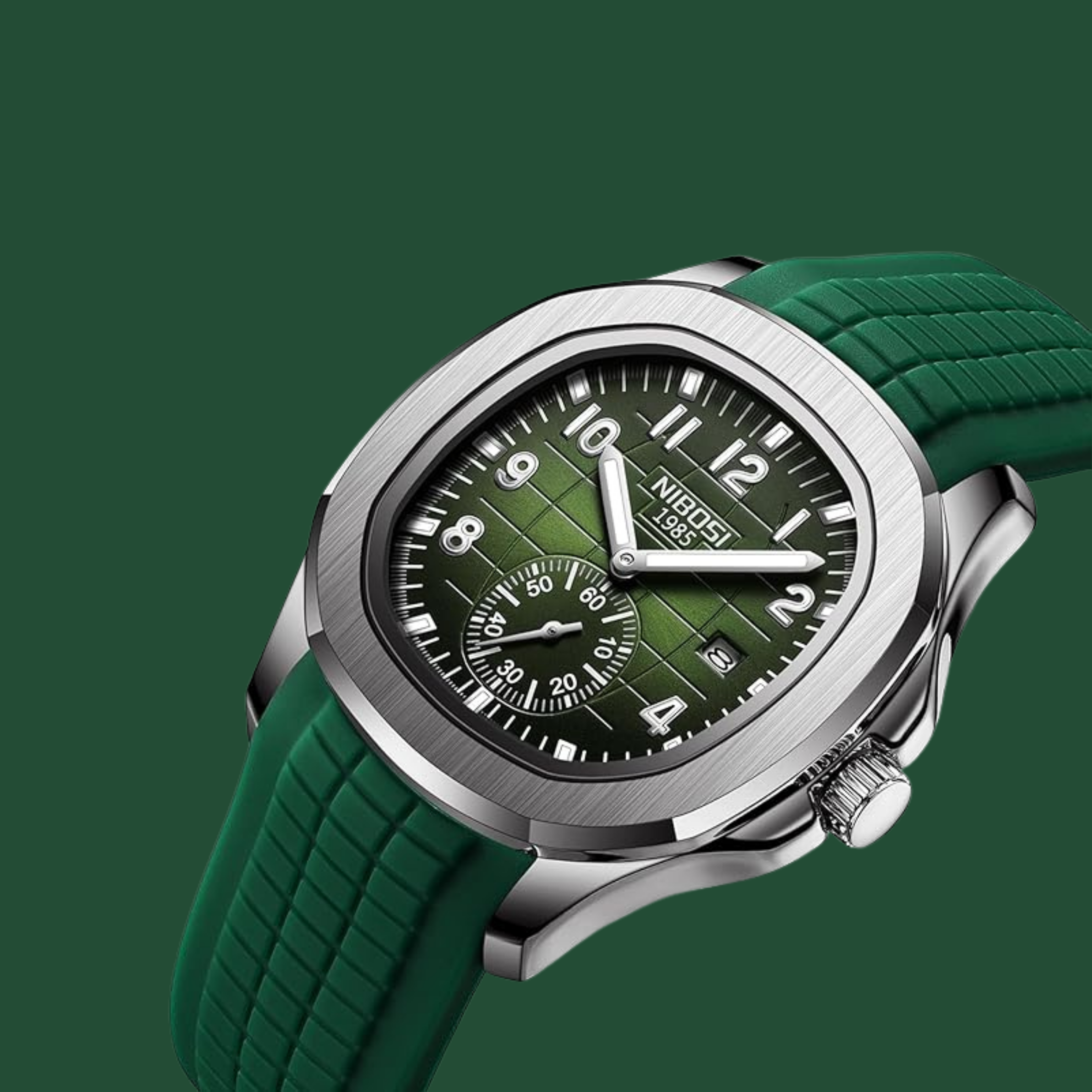 NIBOSI Quartz Analog Watch with Silicone Strap